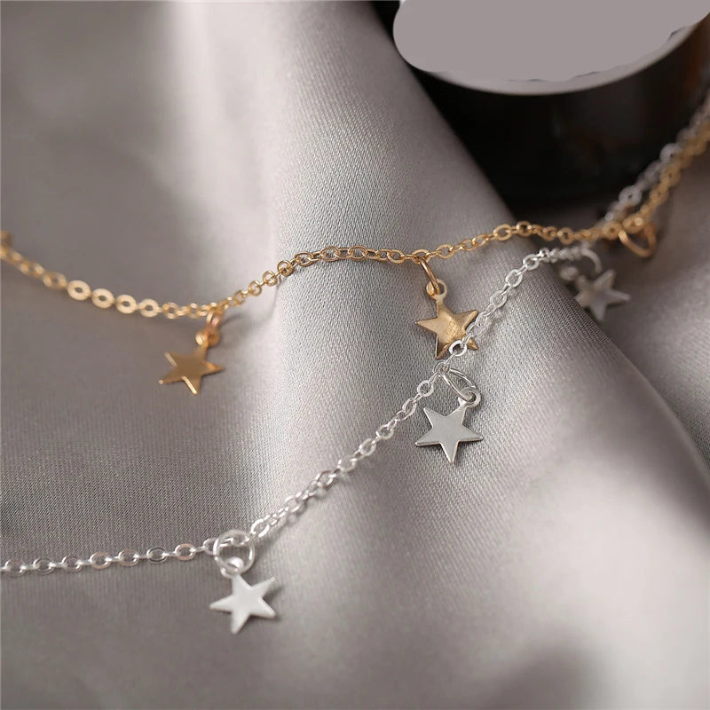 Collier Choker Étoile Tassel