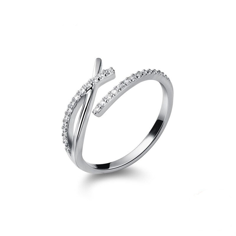 Bague Geometric Cross