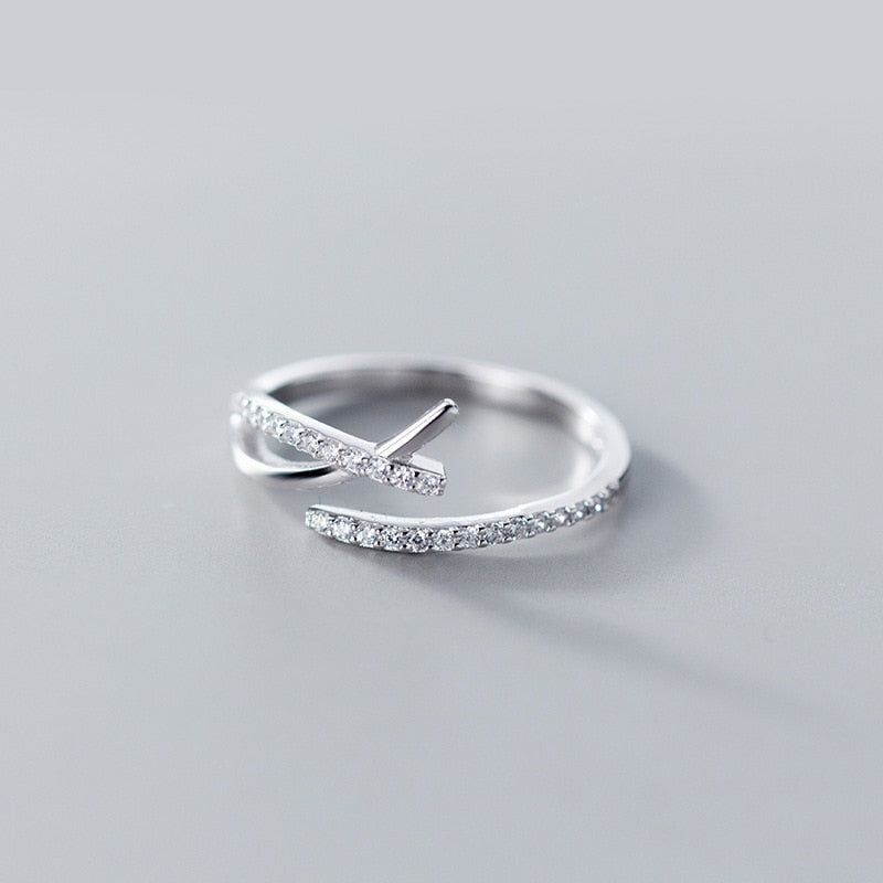 Bague Geometric Cross
