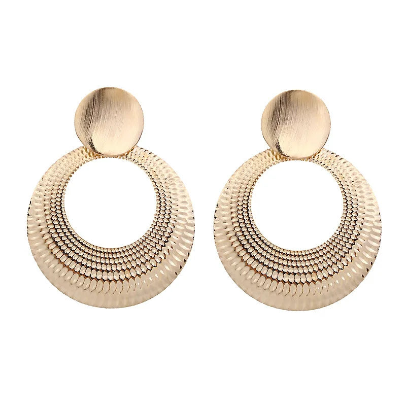 Boucles d'oreilles rondes géométriques