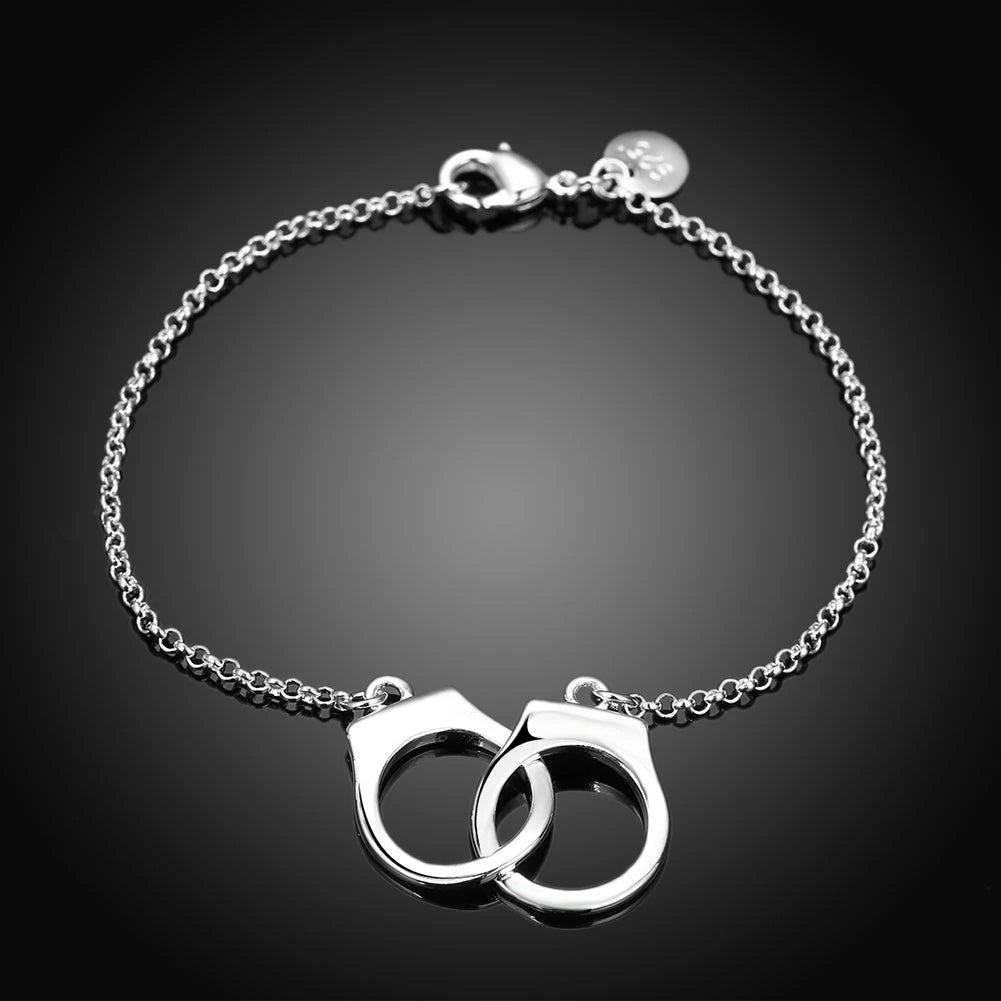 Bracelet Menottes Éblouissantes avec Zircons