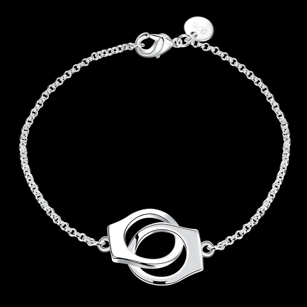 Bracelet Menottes Éblouissantes avec Zircons