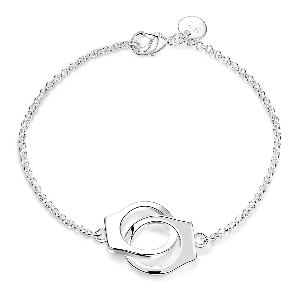 Bracelet Menottes Éblouissantes avec Zircons