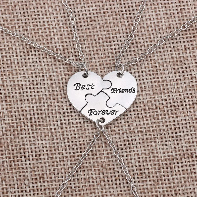 Collier love heart lien éternel - Ensemble