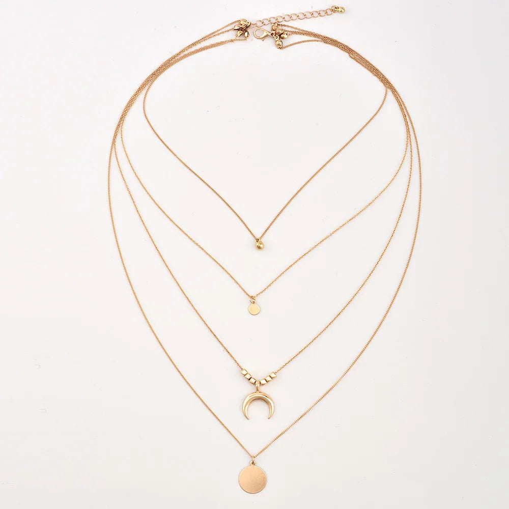Collier Fashion Multicouche Vintage