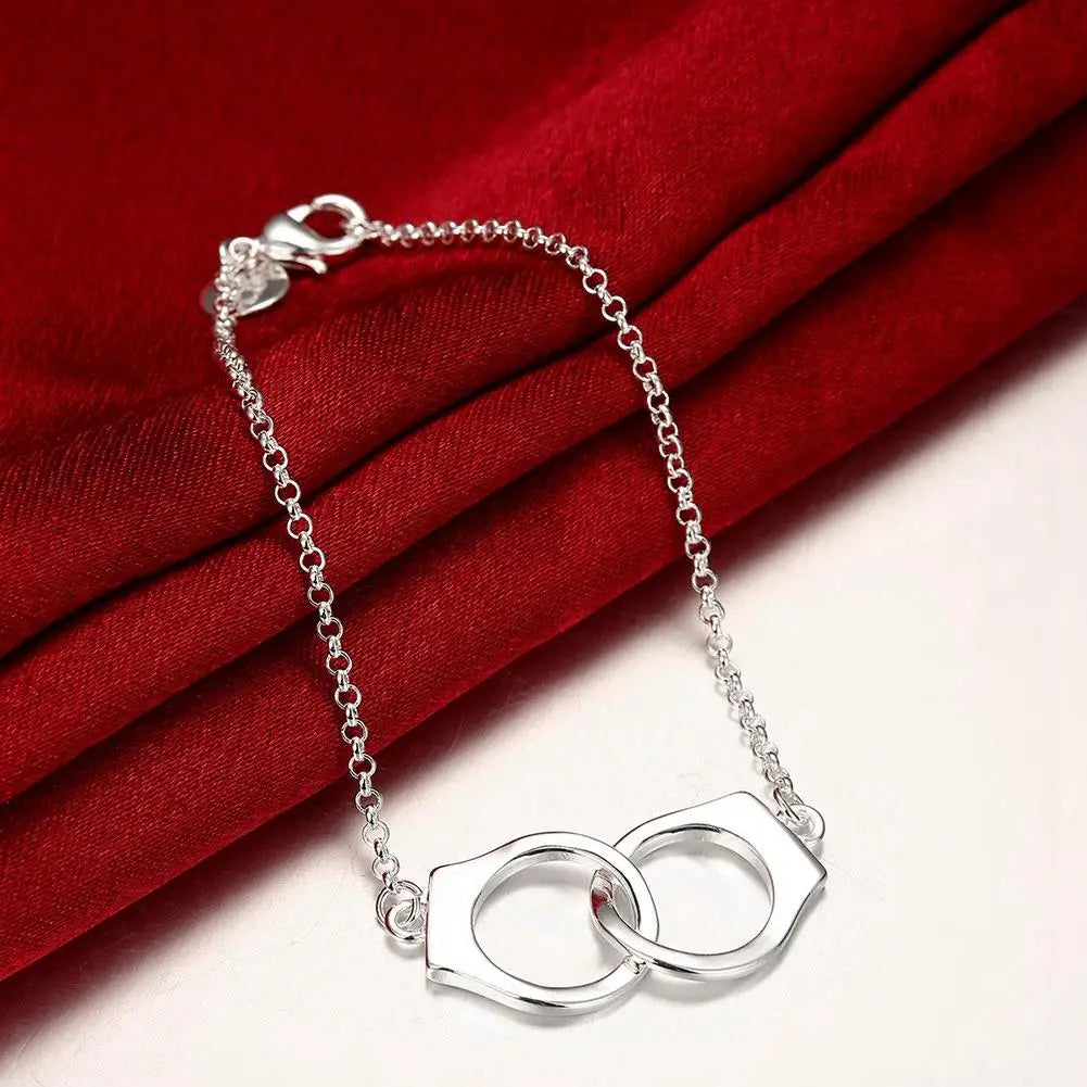 Bracelet Menottes Éblouissantes avec Zircons
