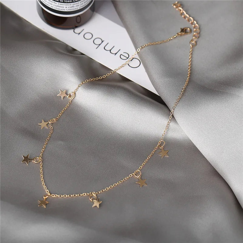 Collier Choker Étoile Tassel