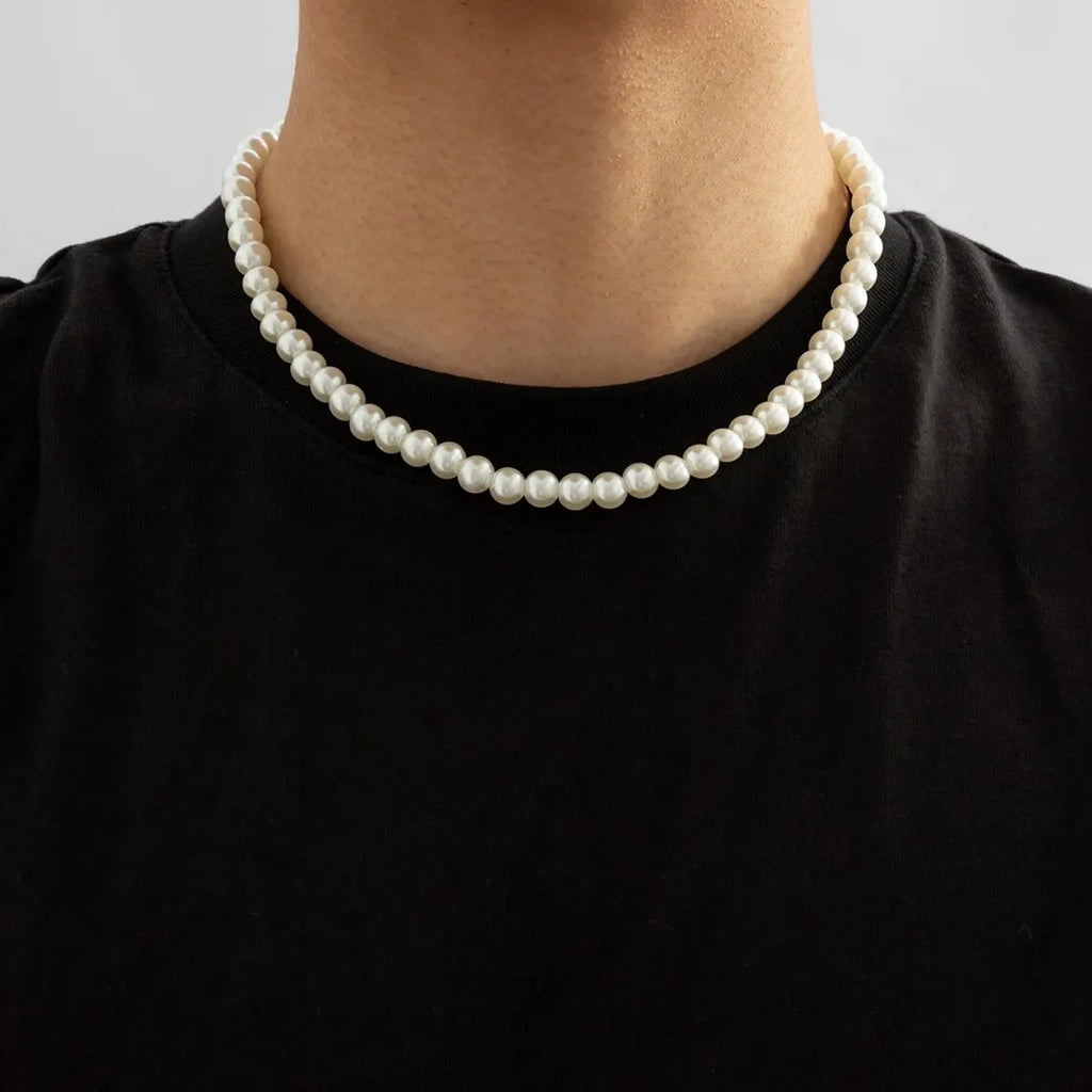 Collier Ras-du-Cou Court en Perles