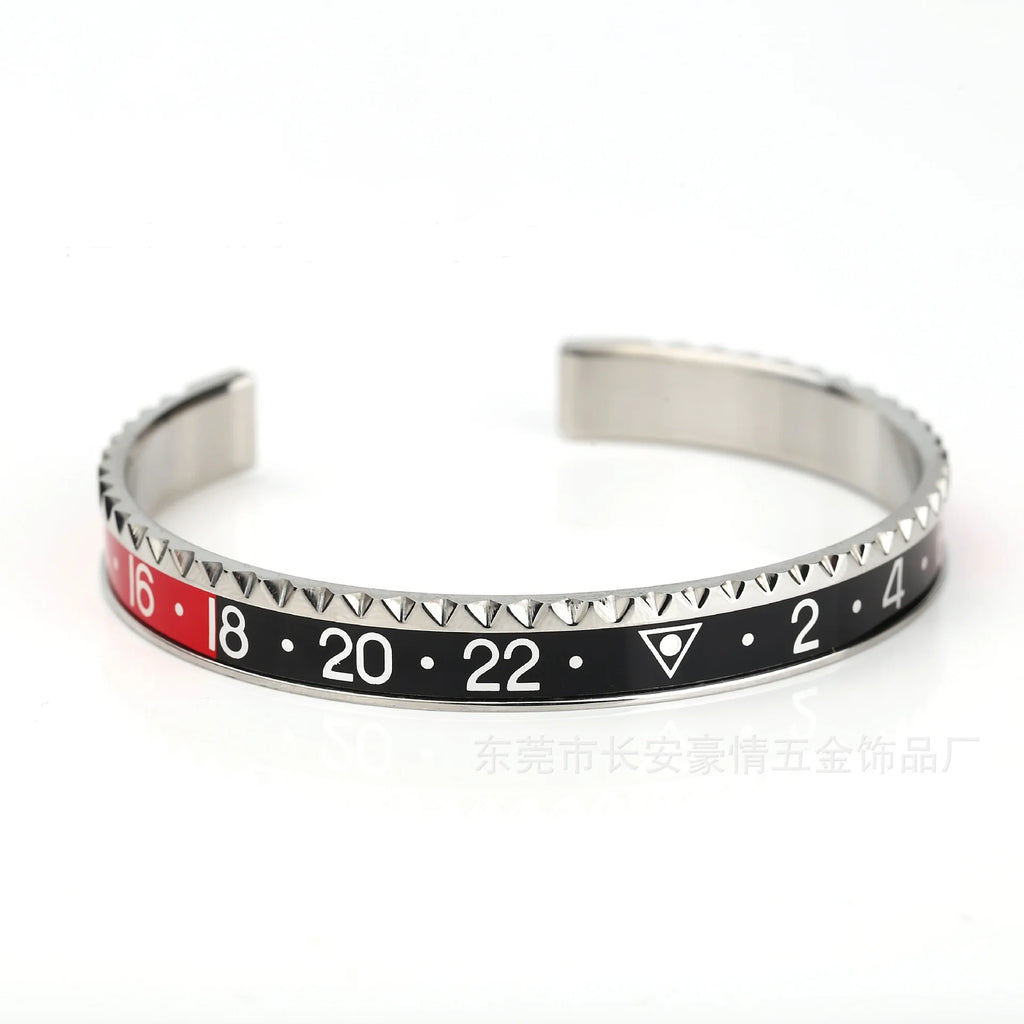 Bracelet Speedomètre Acier Inoxydable 925 - Cadran Multicolore Unisexe