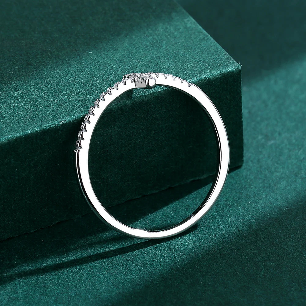 Bague Femme Croix Éternité en Argent