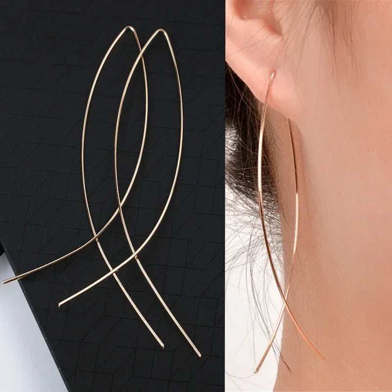 New Exaggeration Ocean Shell Texture Stud Earrings for Women Trendy Accessories Personalization Jewelry Earrings Daily Wear