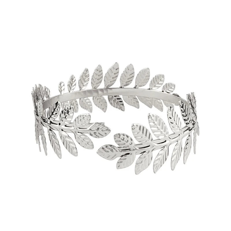 Bracelet Manchette Spirale Haut de Bras – Forme Tourbillon Ajustable Or & Argent