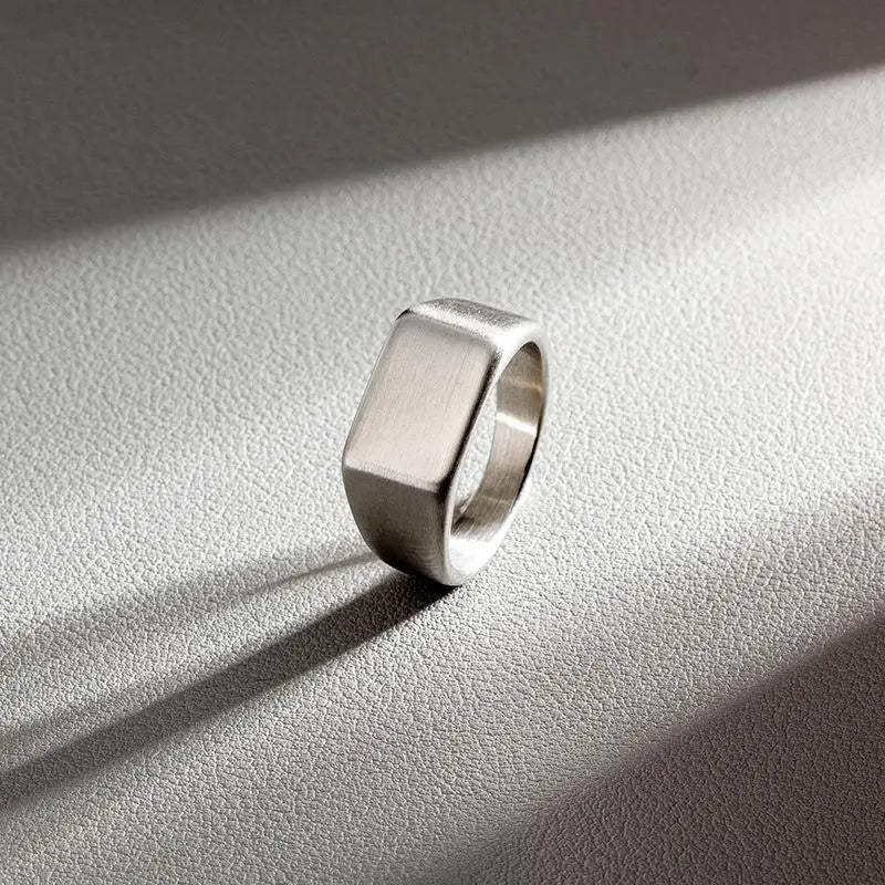 Bague en Acier Inoxydable Jiayiqi pour Hommes