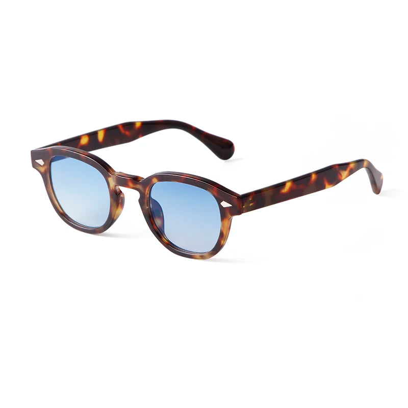 Lunettes de Soleil Rondes Vintage à Écaille de Tortue