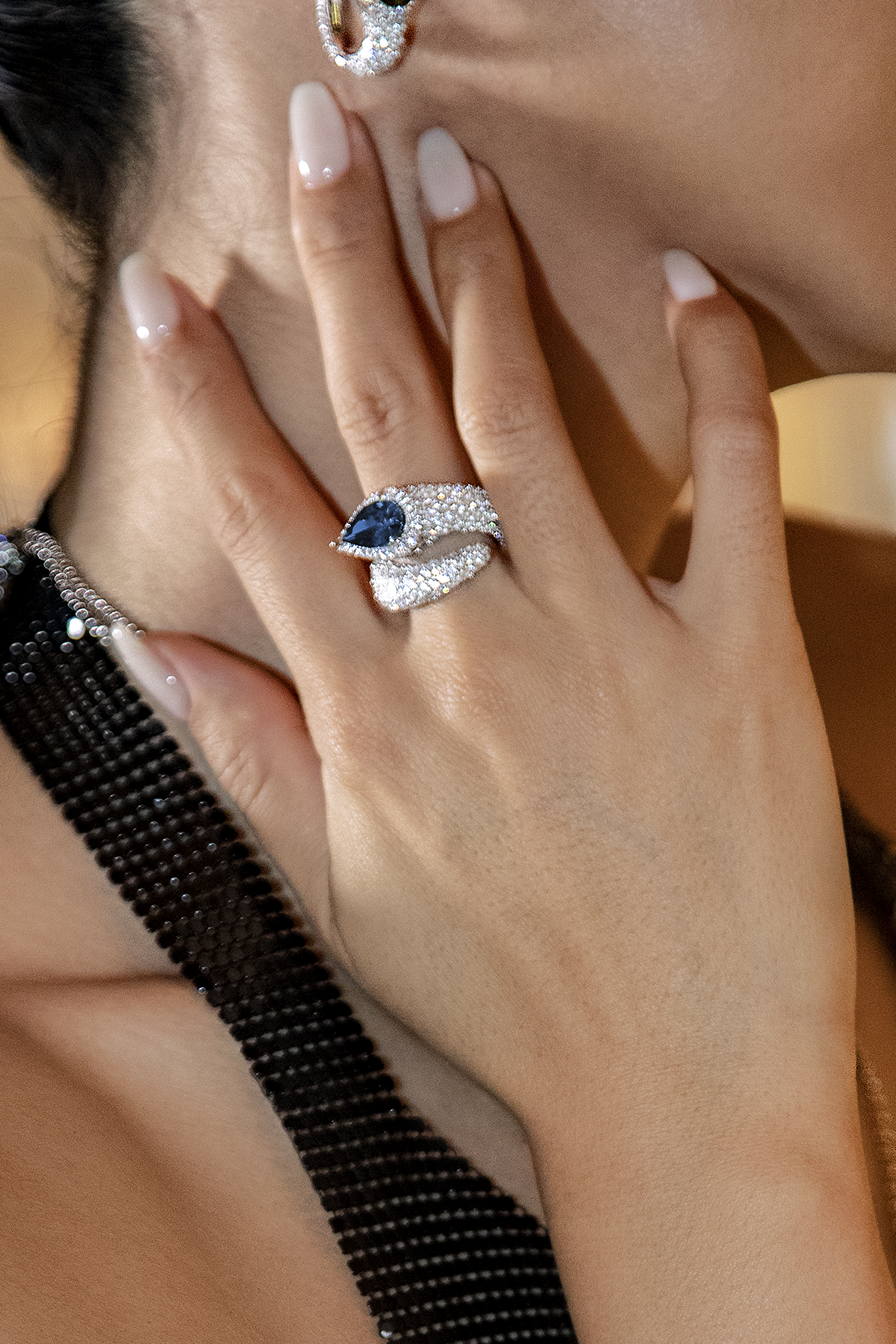 Bague coupe poire
